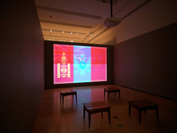 Image of Kimsooja, To Breathe - The Flags, 2012.