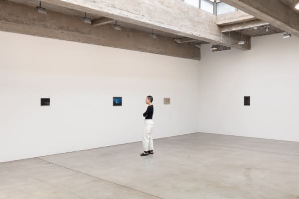 Installation Images of Night Tripper with paintings by Dana Powell