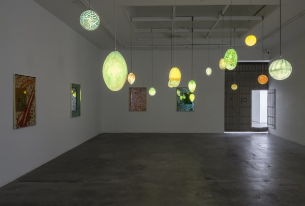 installation view of Slavs and Tatar's exhibition