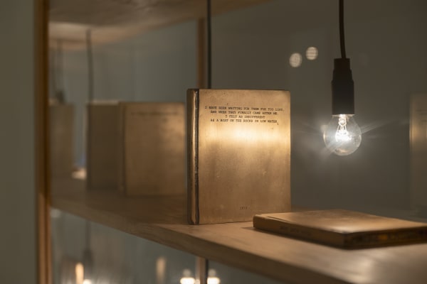 Shilpa Gupta installation images from Amant Brooklyn New York.