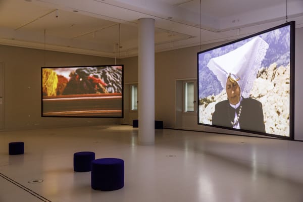 Kimsooja installation image at Humboldt Forum, Berlin.