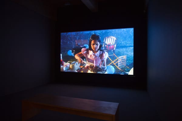 Install image of "Eight, Eighteen" video by Hubbard/Birchler