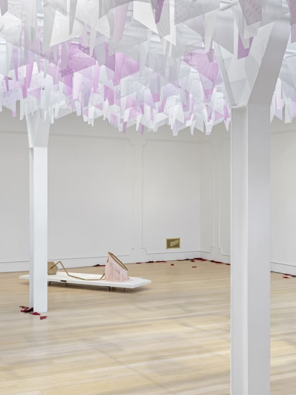 Martin Boyce Fruitmarket installation image.