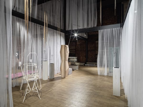 Martin Boyce Fruitmarket installation image.