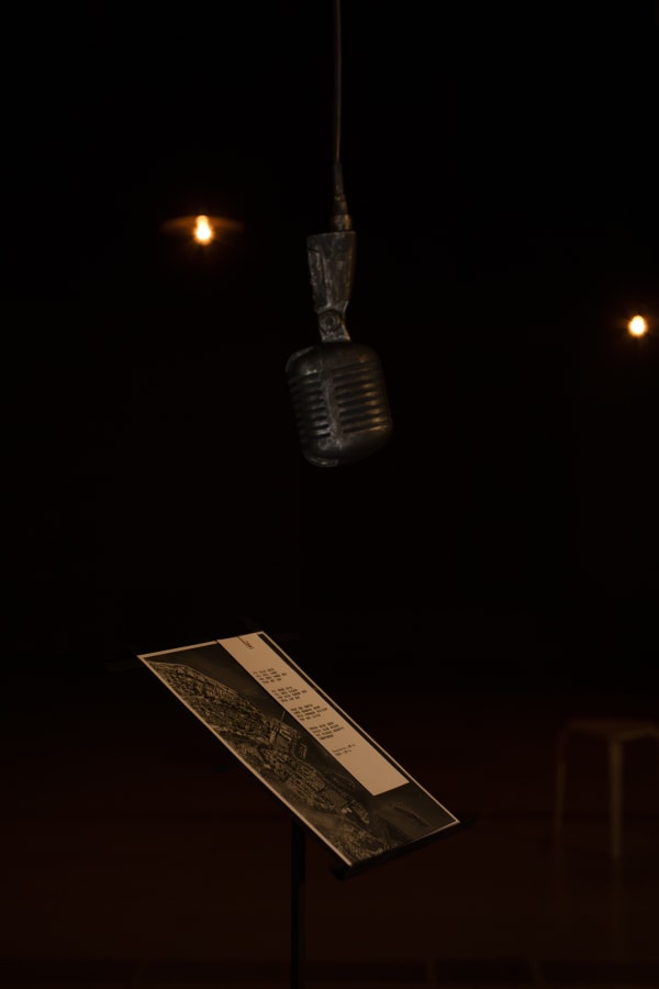 Installation images of Shilpa Gupta: I Live Under Your Sky Too.