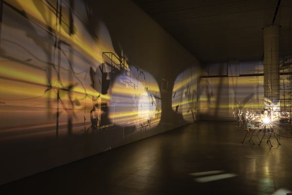 Sarah Sze installation image at ARoS, Aarhus C, Denmark.