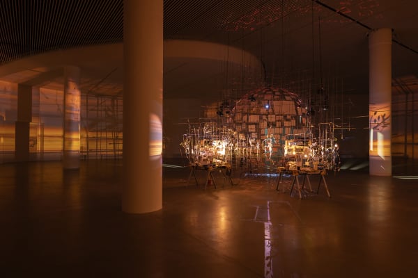 Sarah Sze installation image at ARoS, Aarhus C, Denmark.