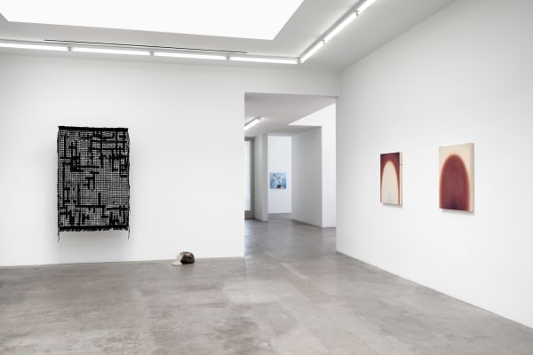 Installation image of Signal Fires at Tanya Bonakdar Gallery, Los Angeles.