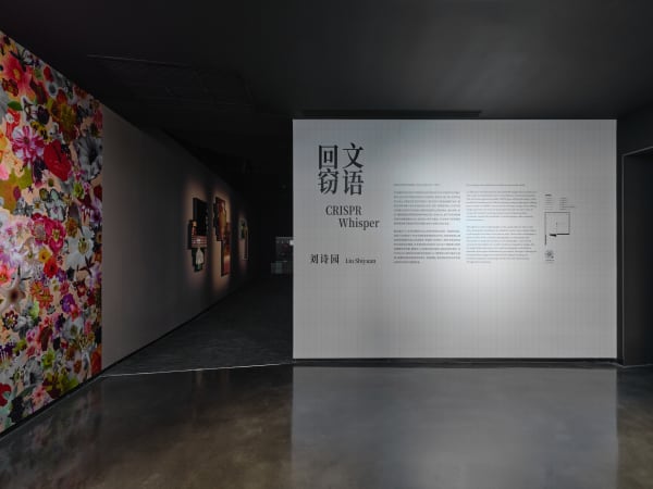 Installation image of Liu Shiyuan: CRISPR Whisper at Fotografiska, Shanghai.