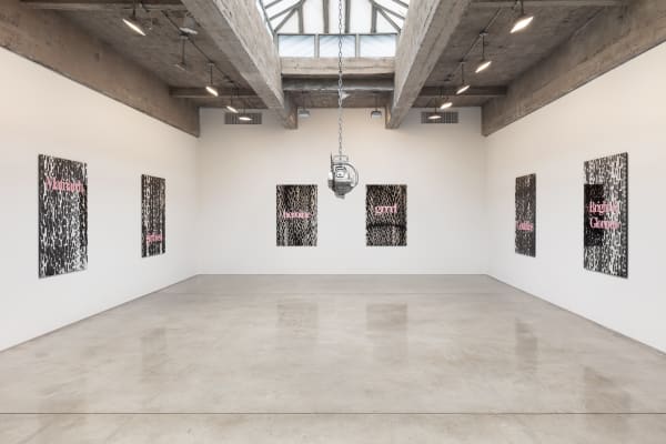 Installation image of Monica Bonvicini: Put All Heaven in a Rage at TBG New York.