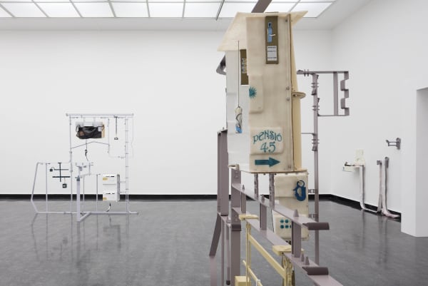 Installation view of Magali Reus: Hot Cottons.