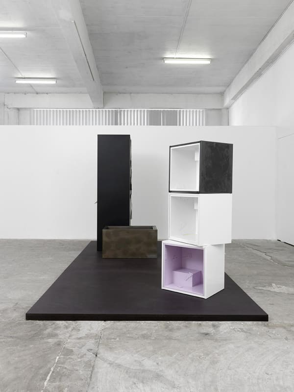 Installation view of Magali Reus: DINOSAURS.