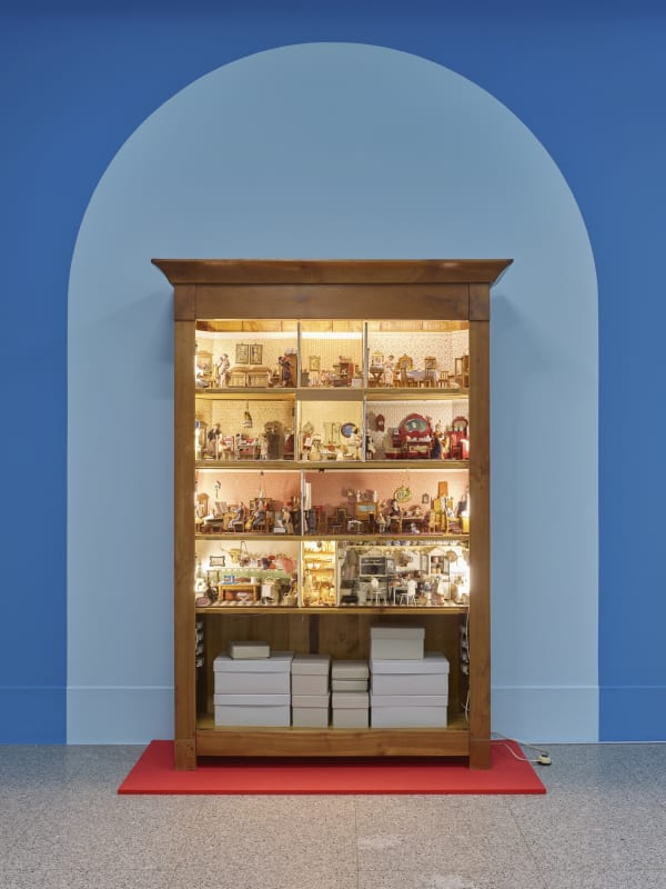 Installation images of Mark Dion: Delirious Toys.