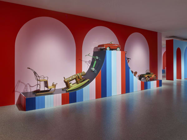 Installation images of Mark Dion: Delirious Toys.