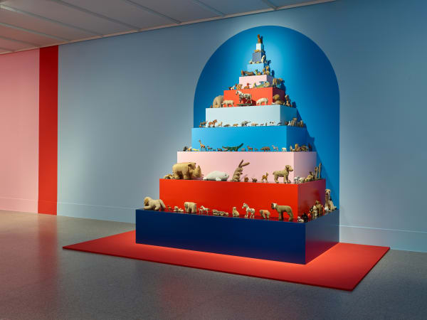 Installation images of Mark Dion: Delirious Toys.