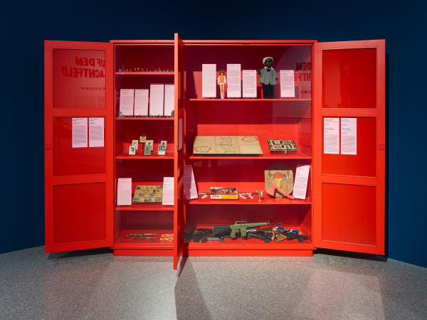 Installation images of Mark Dion: Delirious Toys.