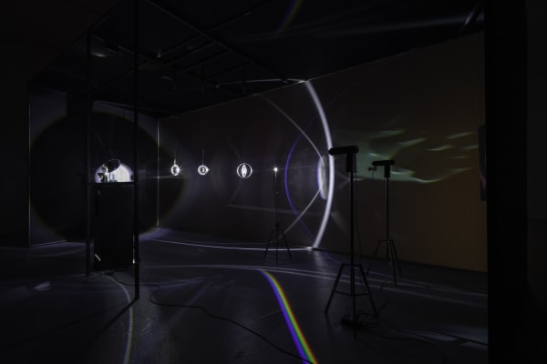 Installation view of Olafur Eliasson: OPEN at MOCA LA.