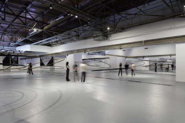 Installation view of Olafur Eliasson: OPEN at MOCA LA.
