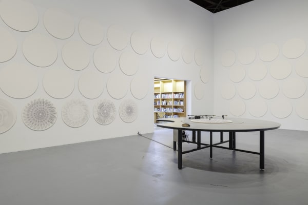 Installation view of Olafur Eliasson: OPEN at MOCA LA.