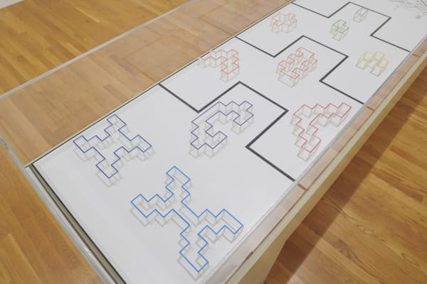 Installation view of Processing Systems: Numbers by Sherrill Roland.