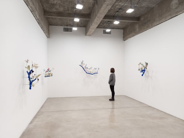 Installation image of Nathalie Djurberg and Hans Berg’s solo exhibition, Only for the Wicked.