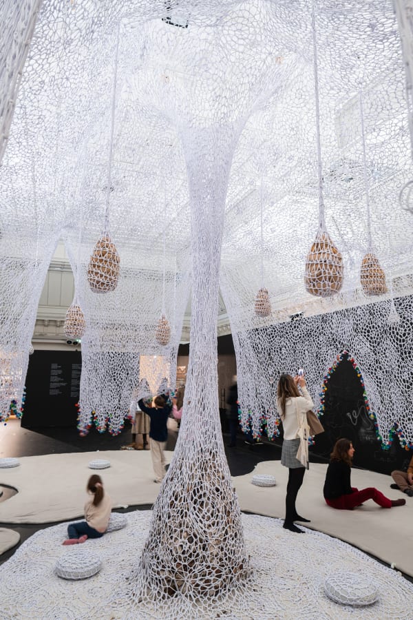 Ernesto Neto, Installation view at Le Bon Marché (LBM), Paris, 2024. Photo by Stephane Aboudaram.