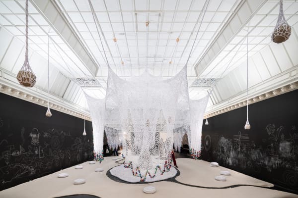 Ernesto Neto, Installation view at Le Bon Marché (LBM), Paris, 2024. Photo by Stephane Aboudaram.