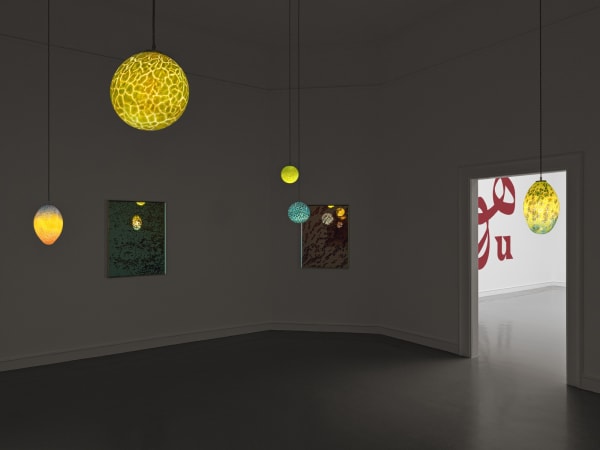 Installation image of Slavs and Tatars: Simurgh at Staatliche Kunsthalle Baden-Baden, Germany.