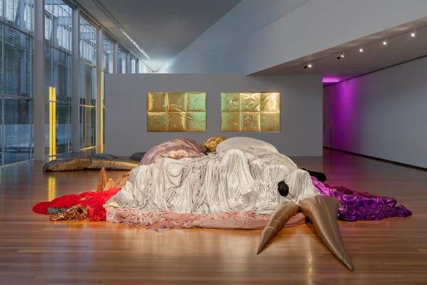 Rodrigo Hernández, Installation view of "forms of the surrounding futures", Kunsthalle Münster, Münster, 2024