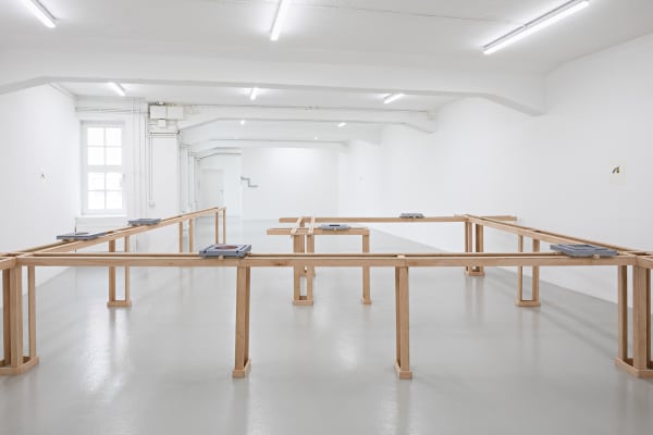 Installation image of Rodrigo Hernández: Carrés Curated by Nadja Quante Künstlerhaus Bremen, Bremen.