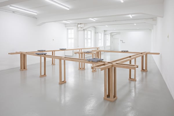 Installation image of Rodrigo Hernández: Carrés Curated by Nadja Quante Künstlerhaus Bremen, Bremen.