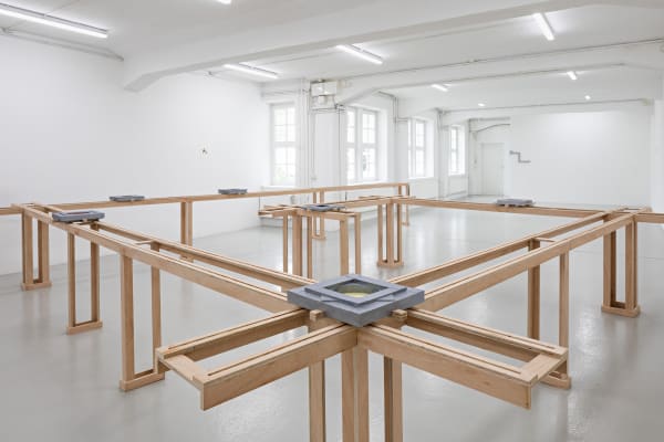 Installation image of Rodrigo Hernández: Carrés Curated by Nadja Quante Künstlerhaus Bremen, Bremen.
