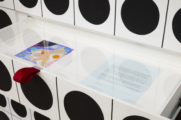 Installation view of Rodrigo Hernández, "El espejo", Museo Jumex, Mexico City, 2022.