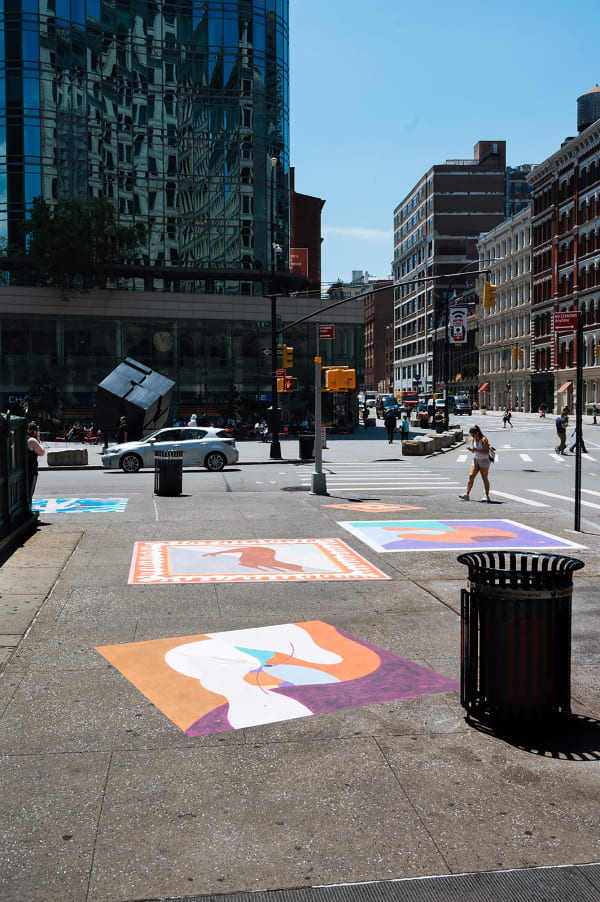 Installation view, Rodrigo Hernández, I am a stranger and I am moving, Installation at Swiss Institute Offsite, Astor Place, New York, 2022.