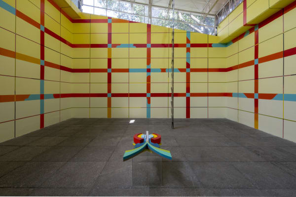 Installation image at Sala de Arte Público Siqueiros, Mexico City.
