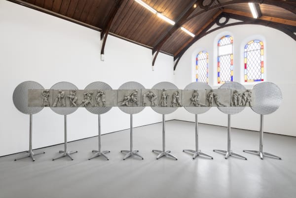 Marathon Dance Relief by Nicole Wermers at St Carthage Hall, Lismore Castle Arts, 22 March - 25 May 2025. Courtesy the artist and Herald St, London. Photos by Jed Niezgoda.