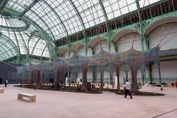 Ernesto Neto, Nosso Barco Tambor Terra (Our Boat Drum Earth),Grand Palais, Paris, 2025. © GrandPalaisRmn 2025 / Photo Didier Plowy