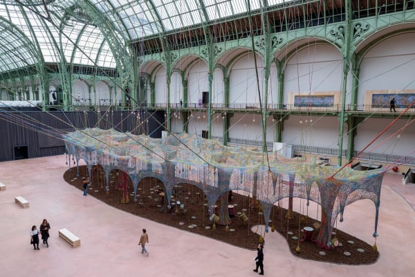 Ernesto Neto, Nosso Barco Tambor Terra (Our Boat Drum Earth),Grand Palais, Paris, 2025. © GrandPalaisRmn 2025 / Photo Didier Plowy