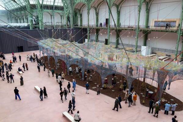 Ernesto Neto, Nosso Barco Tambor Terra (Our Boat Drum Earth),Grand Palais, Paris, 2025. © GrandPalaisRmn 2025 / Photo Didier Plowy