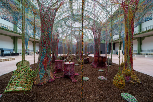Ernesto Neto, Nosso Barco Tambor Terra (Our Boat Drum Earth),Grand Palais, Paris, 2025. © GrandPalaisRmn 2025 / Photo Didier Plowy
