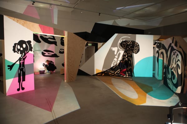 Rivane "allegory of fear" installation
