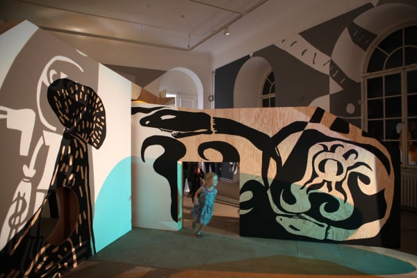 Rivane "allegory of fear" installation