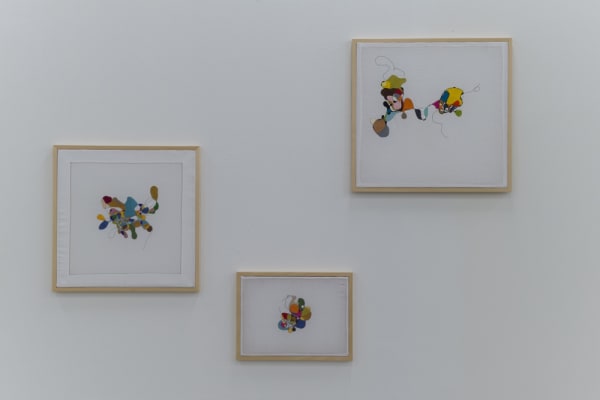 colorful drawings up close