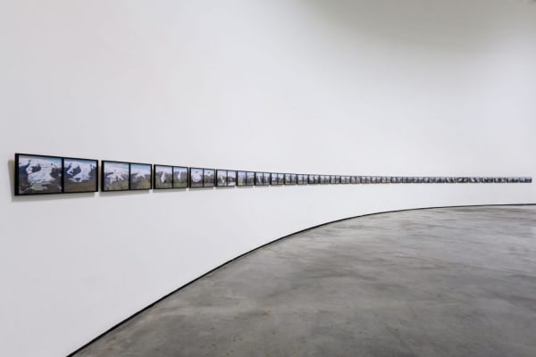 image of eliasson, row of Iceland photos