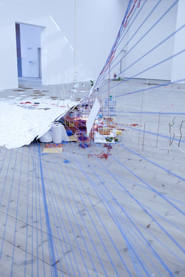 Image of a sculpture made of multiple objects