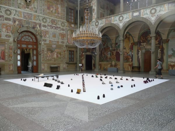 image of Steinbach floor installation with objects