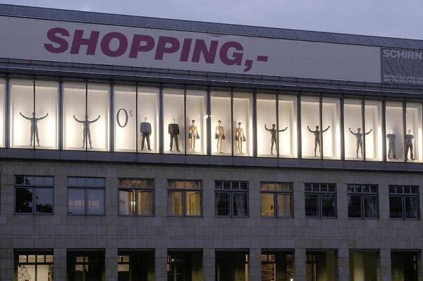 image of haim steinbach sculptures in window
