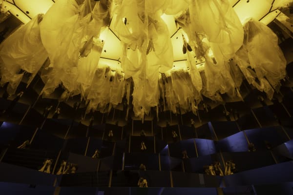 Installation view of Olafur Eliasson: OPEN at MOCA LA.