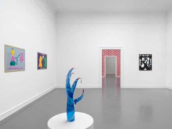 Installation image of Slavs and Tatars: Simurgh at Staatliche Kunsthalle Baden-Baden, Germany.
