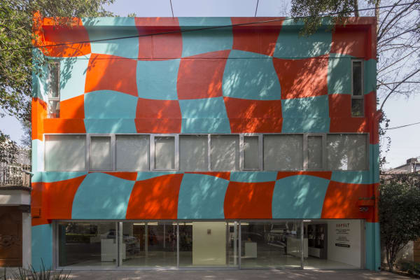 Installation image at Sala de Arte Público Siqueiros, Mexico City.
